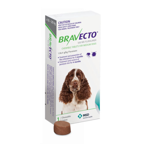Bravecto Green Chew for Medium Dogs - Single
