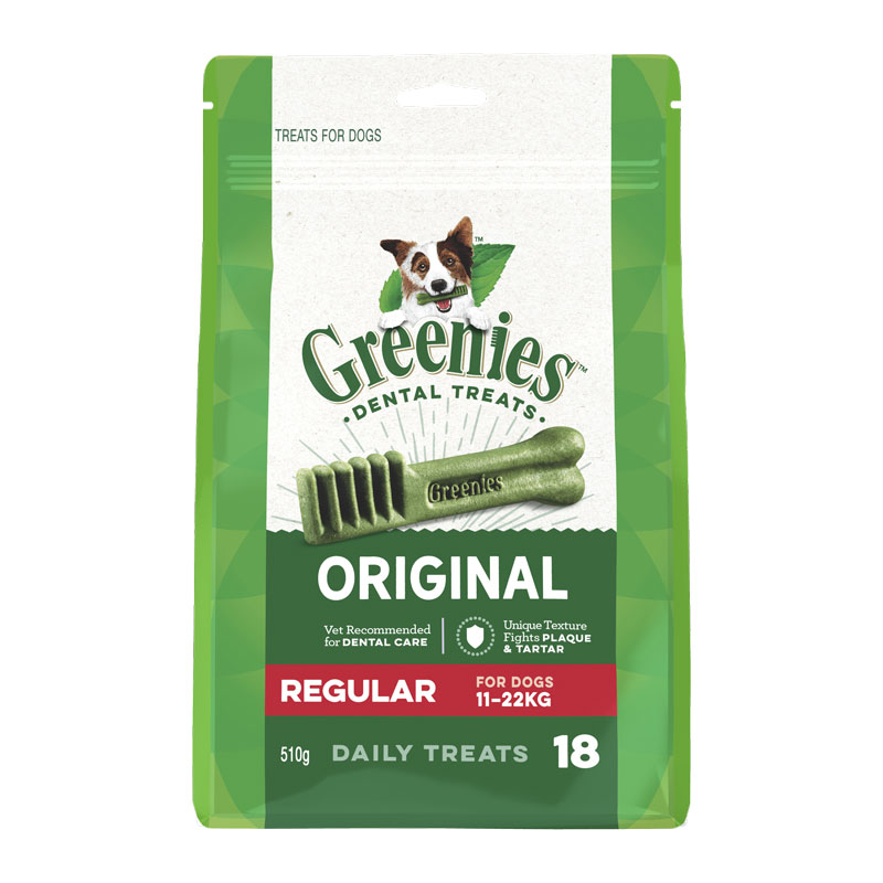 Buy Greenies Original Regular Dental Treats For Dogs 18 Pack