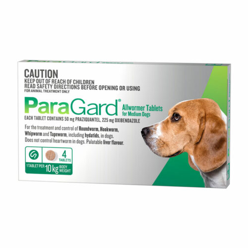 ParaGard Allwormer Tablets for Medium Dogs - 4 Pack